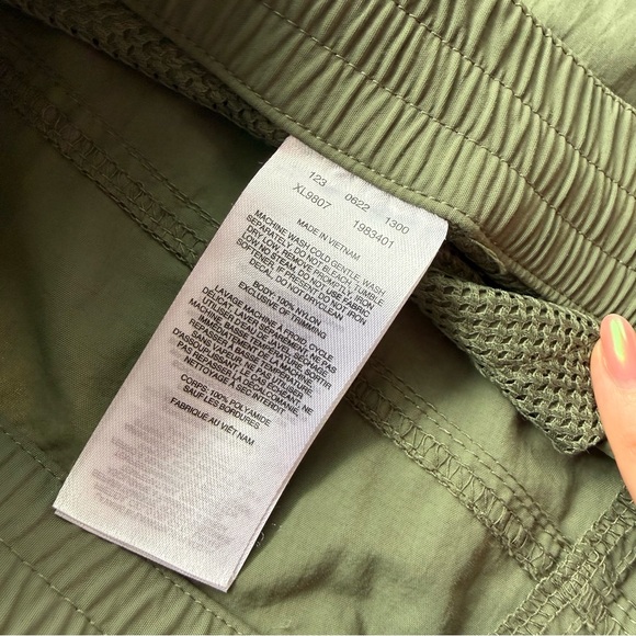 Columbia Cargo Pants Women M Green Hiking Outdoor Lightweight Elastic Waist - Picture 3 of 11